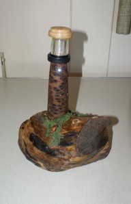 Lighthouse with Banksia pod by Geoff Christie